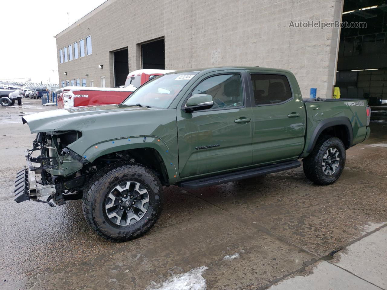 2021 Toyota Tacoma Double Cab Зеленый vin: 3TMCZ5AN8MM392528