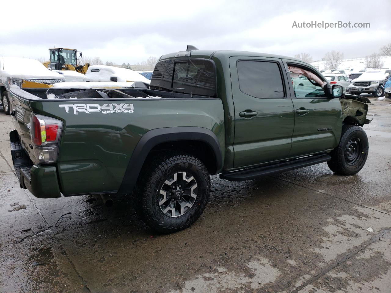 2021 Toyota Tacoma Double Cab Зеленый vin: 3TMCZ5AN8MM392528