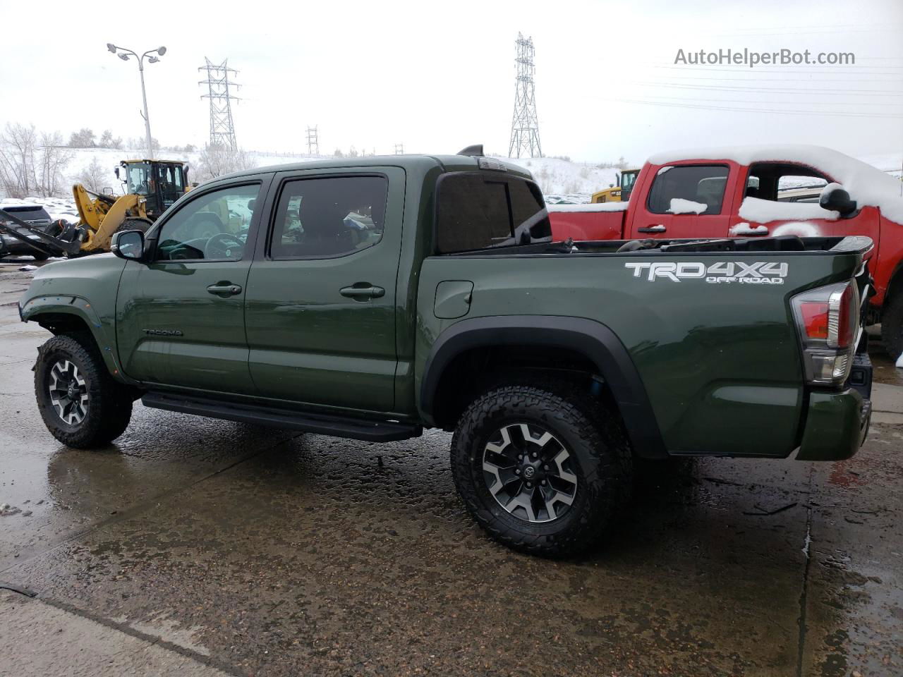 2021 Toyota Tacoma Double Cab Зеленый vin: 3TMCZ5AN8MM392528