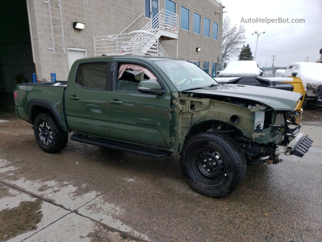 2021 Toyota Tacoma Double Cab Green vin: 3TMCZ5AN8MM392528