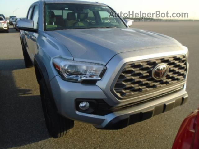 2021 Toyota Tacoma 4wd Sr/sr5/trd Sport Silver vin: 3TMCZ5AN8MM401017