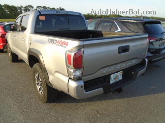 2021 Toyota Tacoma 4wd Sr/sr5/trd Sport Silver vin: 3TMCZ5AN8MM401017