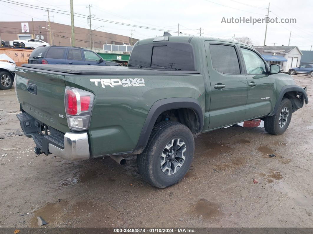 2021 Toyota Tacoma Trd Off-road Green vin: 3TMCZ5AN8MM436656