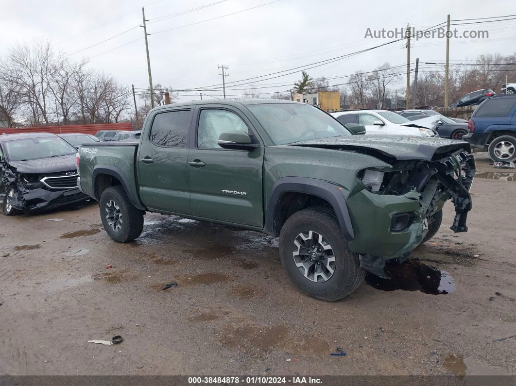 2021 Toyota Tacoma Trd Off-road Green vin: 3TMCZ5AN8MM436656