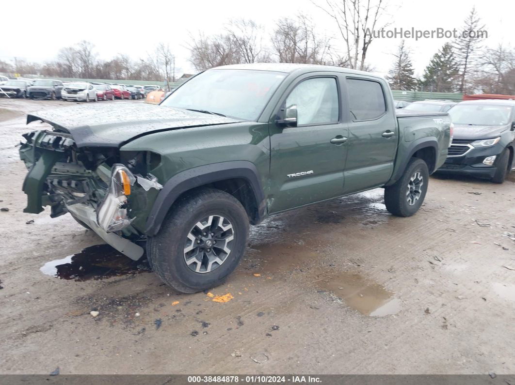 2021 Toyota Tacoma Trd Off-road Green vin: 3TMCZ5AN8MM436656