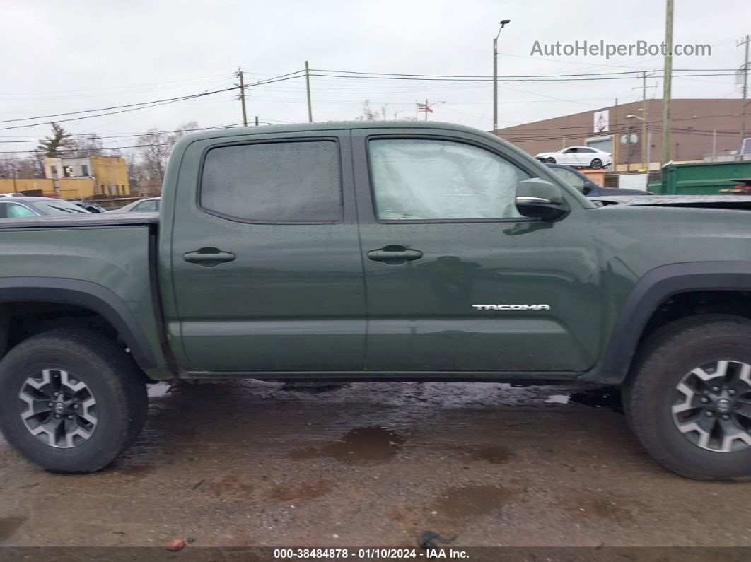 2021 Toyota Tacoma Trd Off-road Green vin: 3TMCZ5AN8MM436656