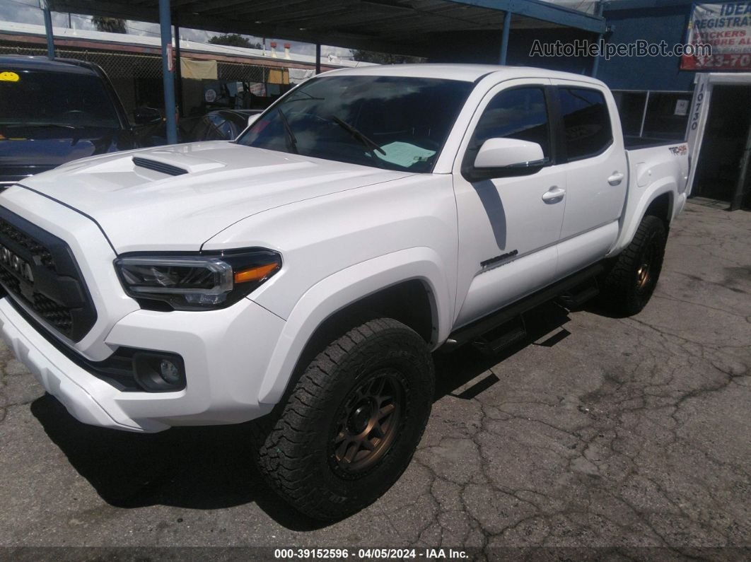 2021 Toyota Tacoma Trd Sport White vin: 3TMCZ5AN8MM450931