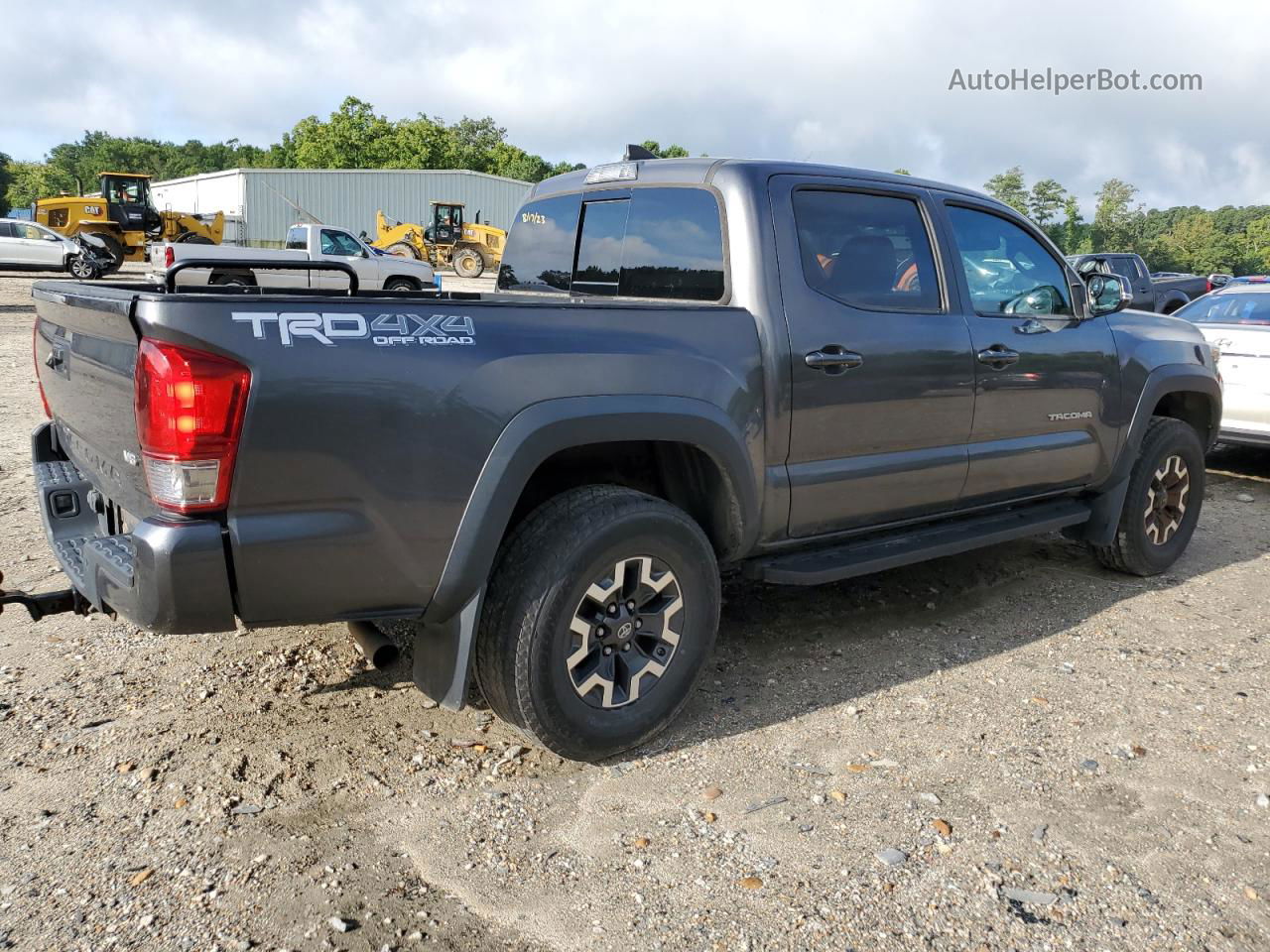 2017 Toyota Tacoma Double Cab Gray vin: 3TMCZ5AN9HM074231