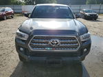 2017 Toyota Tacoma Double Cab Gray vin: 3TMCZ5AN9HM074231