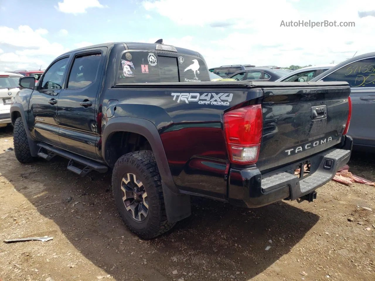 2017 Toyota Tacoma Double Cab Black vin: 3TMCZ5AN9HM102352