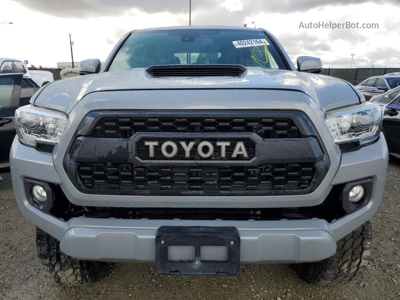 2019 Toyota Tacoma Double Cab Gray vin: 3TMCZ5AN9KM259175