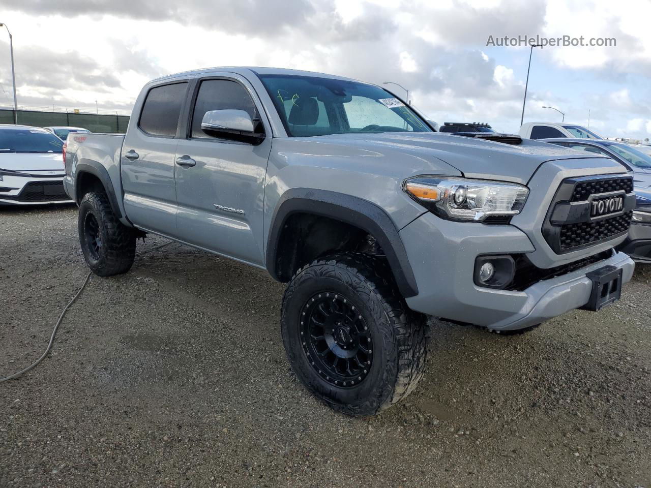 2019 Toyota Tacoma Double Cab Gray vin: 3TMCZ5AN9KM259175