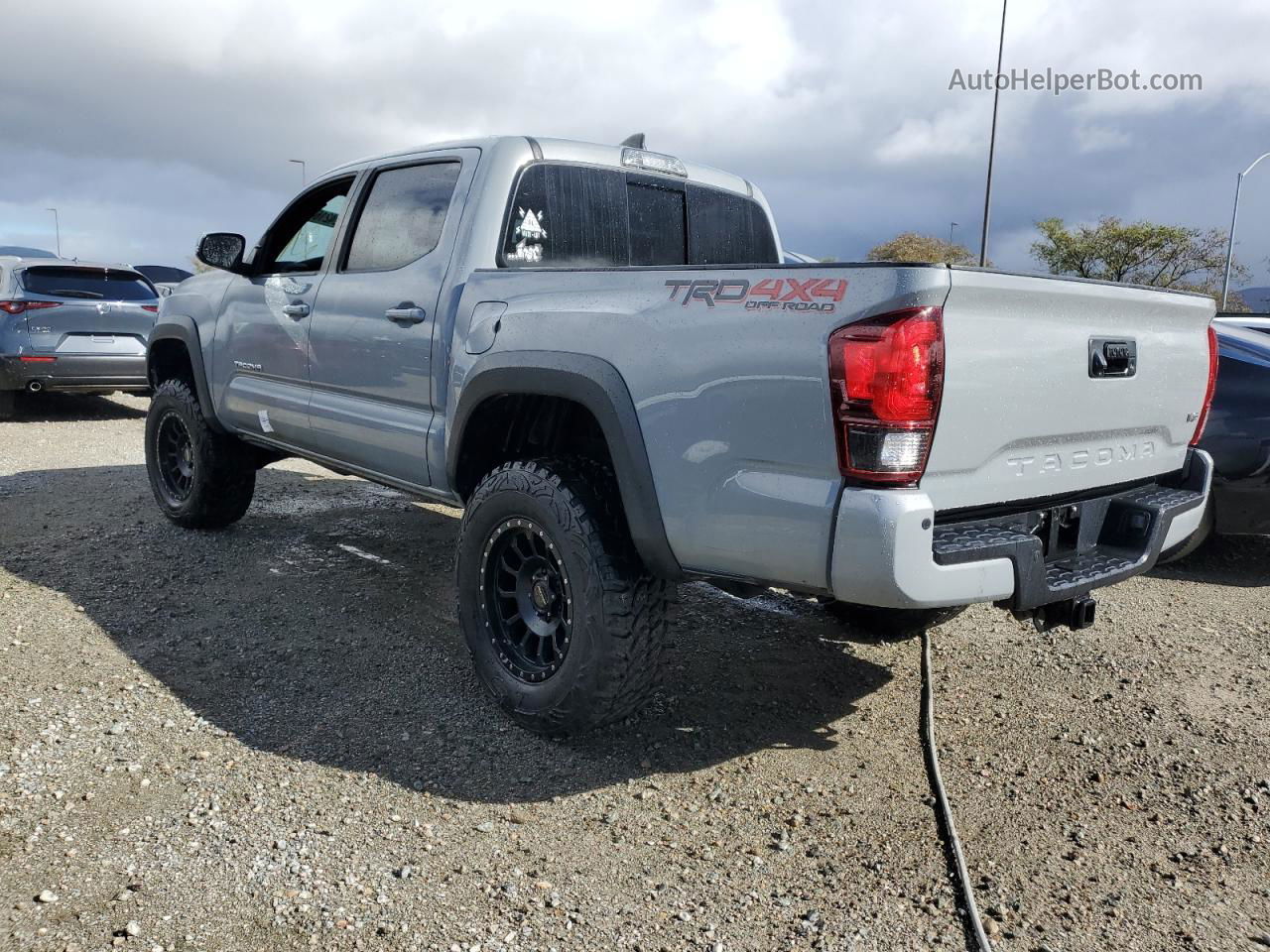 2019 Toyota Tacoma Double Cab Gray vin: 3TMCZ5AN9KM259175