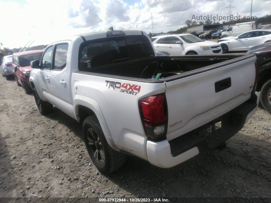 2019 Toyota Tacoma Trd Sport White vin: 3TMCZ5AN9KM264862