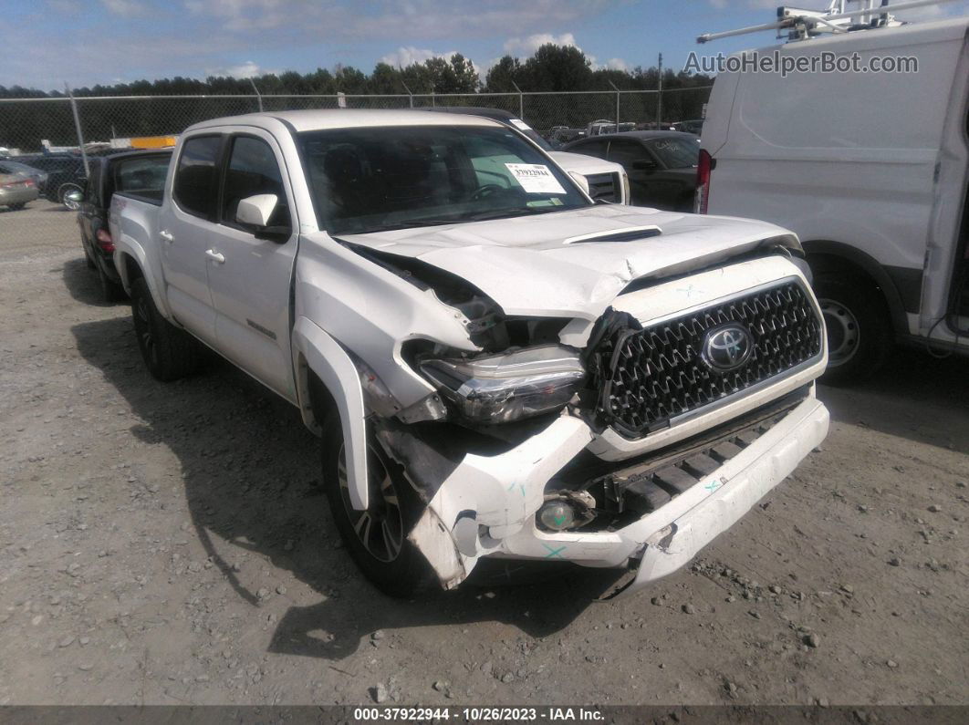 2019 Toyota Tacoma Trd Sport White vin: 3TMCZ5AN9KM264862