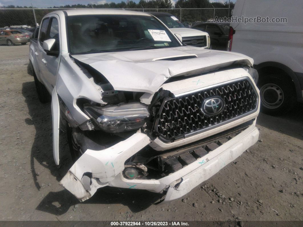 2019 Toyota Tacoma Trd Sport White vin: 3TMCZ5AN9KM264862