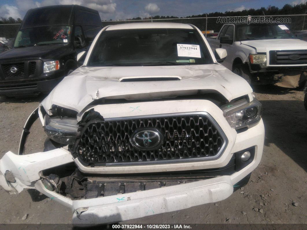 2019 Toyota Tacoma Trd Sport White vin: 3TMCZ5AN9KM264862