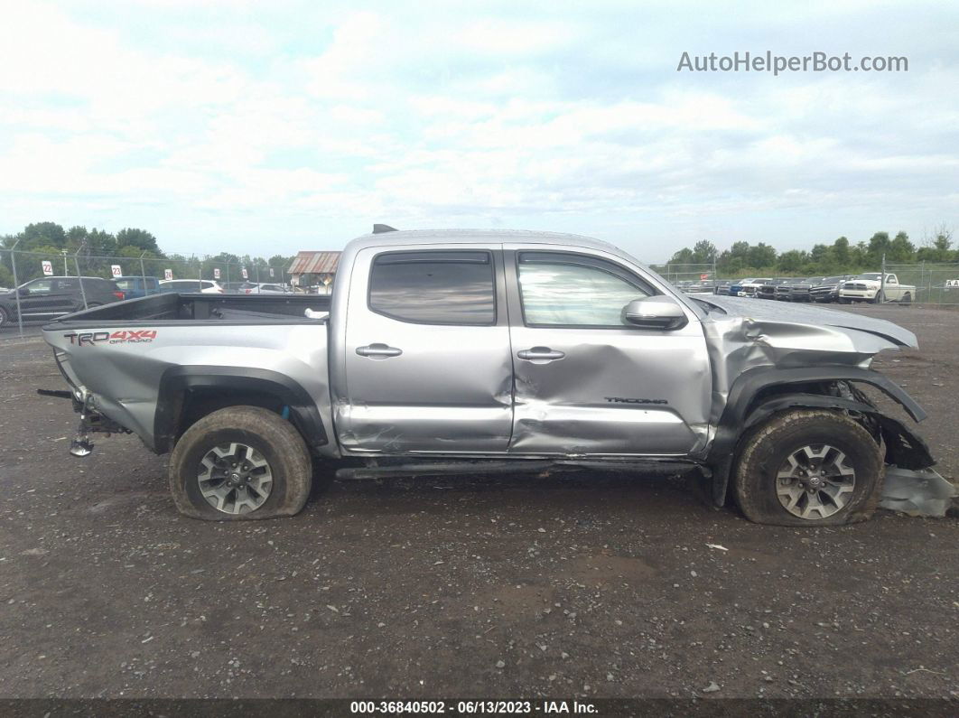 2019 Toyota Tacoma 4wd Trd Off Road Silver vin: 3TMCZ5AN9KM272069