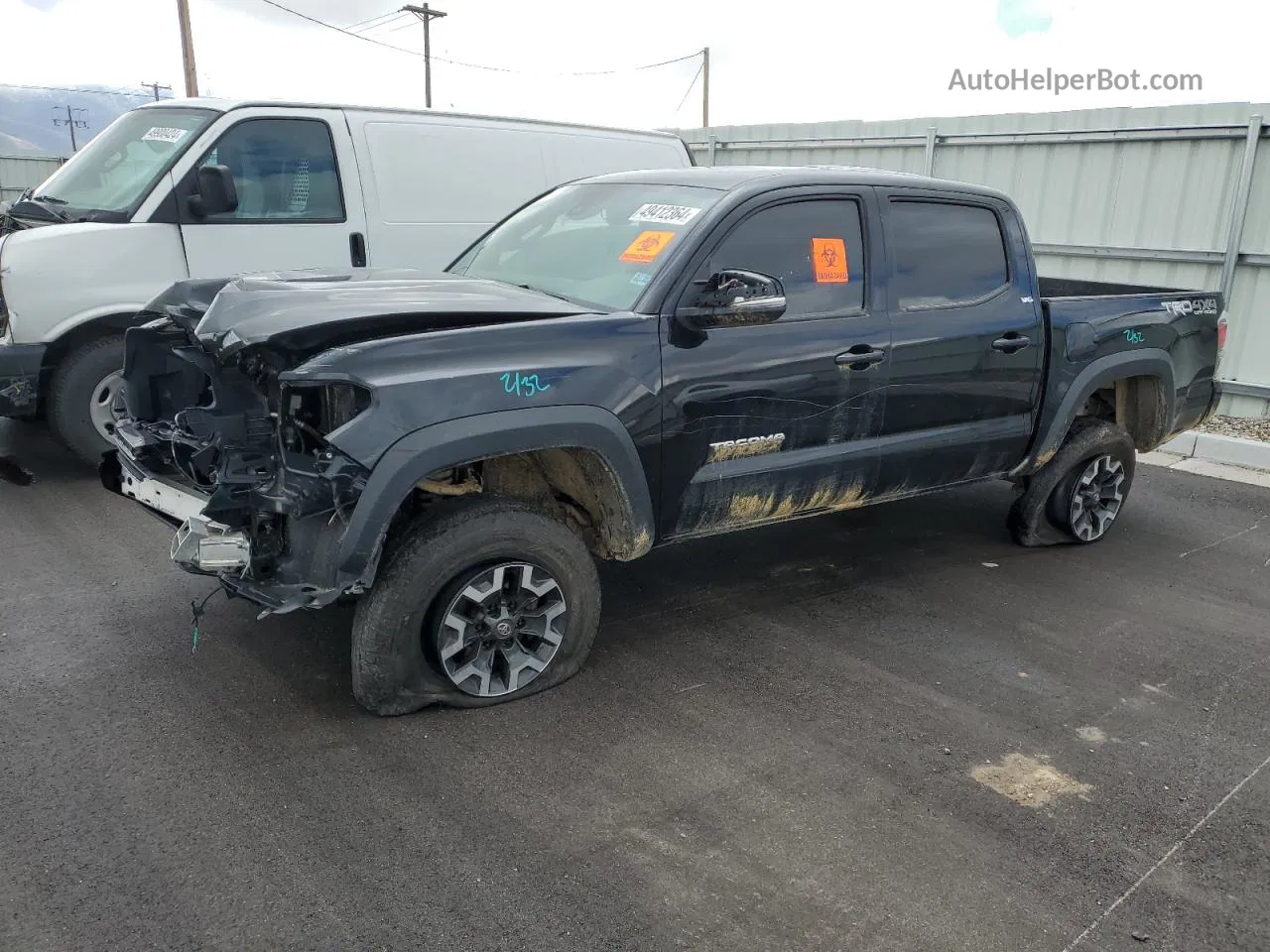 2020 Toyota Tacoma Double Cab Black vin: 3TMCZ5AN9LM337293