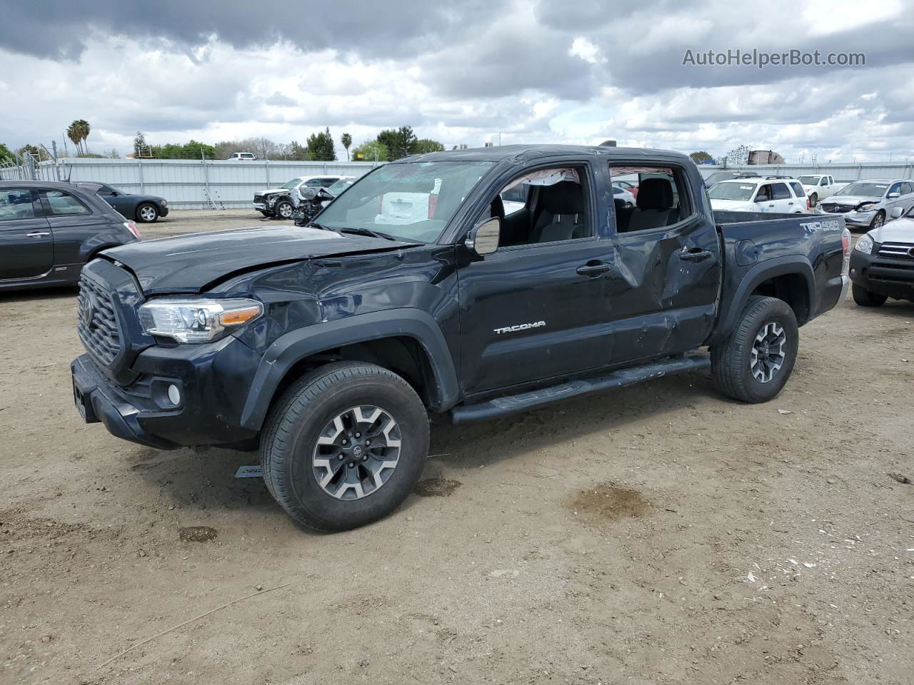 2020 Toyota Tacoma Double Cab Black vin: 3TMCZ5AN9LM338587