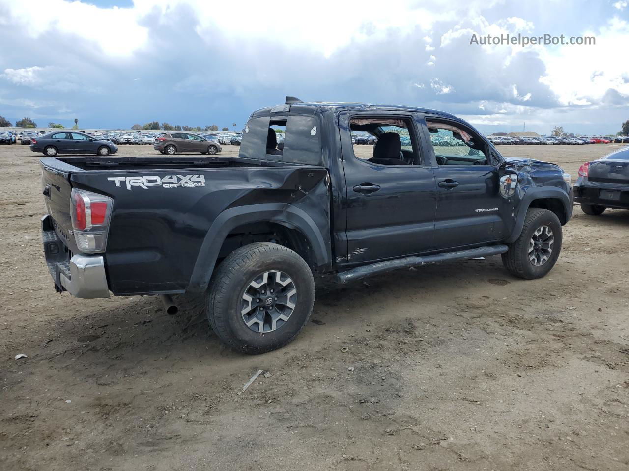 2020 Toyota Tacoma Double Cab Black vin: 3TMCZ5AN9LM338587