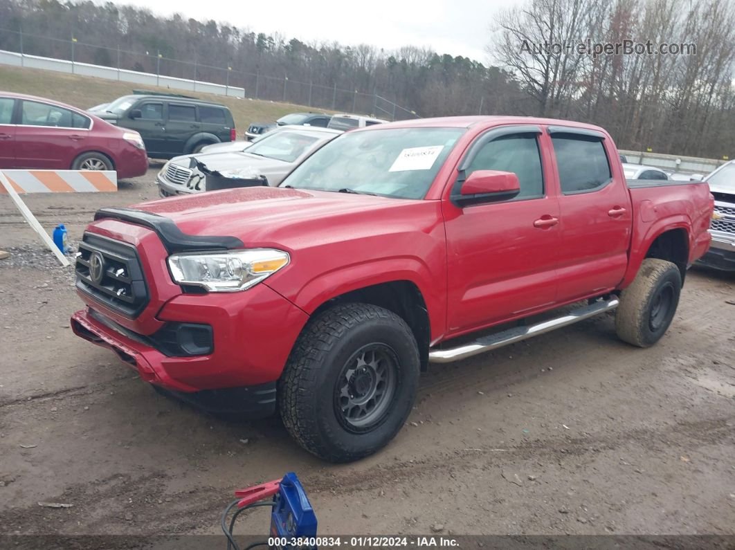 2020 Toyota Tacoma Sr V6 Red vin: 3TMCZ5AN9LM351873