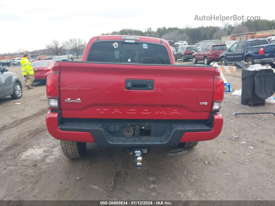 2020 Toyota Tacoma Sr V6 Red vin: 3TMCZ5AN9LM351873