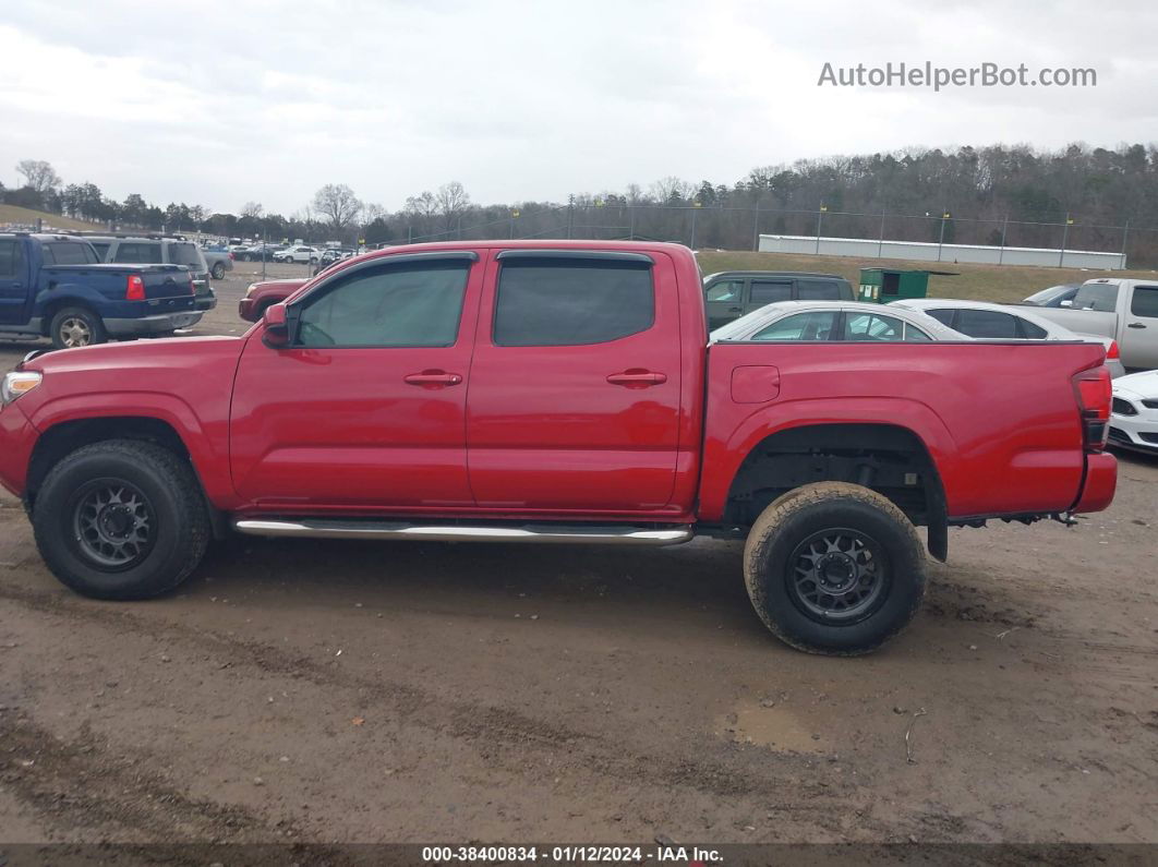 2020 Toyota Tacoma Sr V6 Red vin: 3TMCZ5AN9LM351873