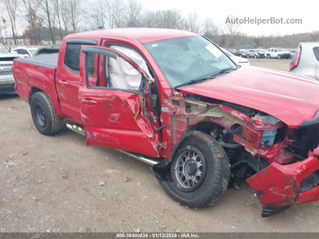 2020 Toyota Tacoma Sr V6 Red vin: 3TMCZ5AN9LM351873