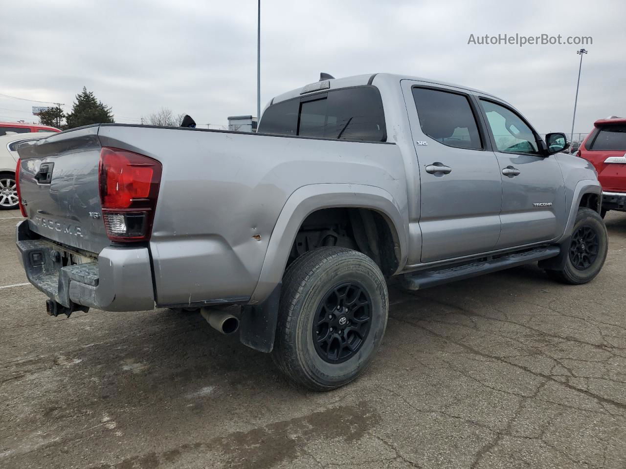 2020 Toyota Tacoma Double Cab Серебряный vin: 3TMCZ5AN9LM364302