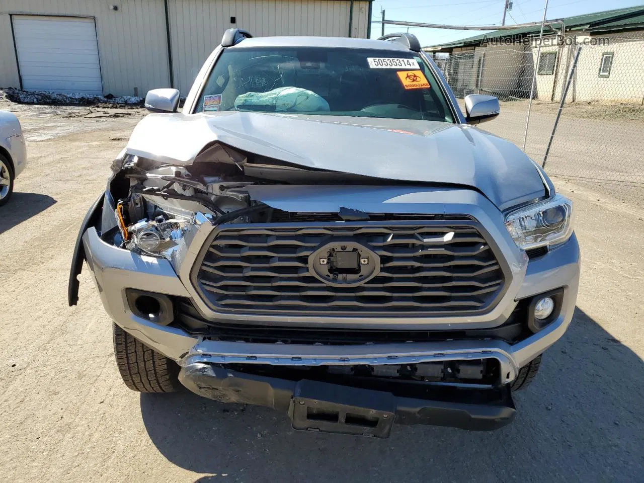 2020 Toyota Tacoma Double Cab Silver vin: 3TMCZ5AN9LM365787