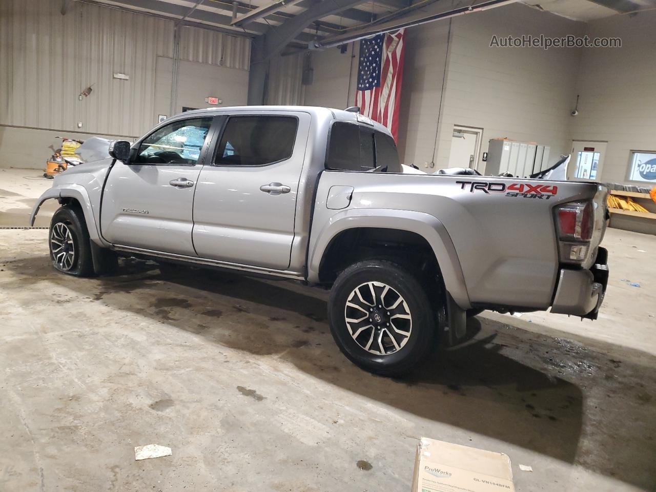2021 Toyota Tacoma Double Cab Silver vin: 3TMCZ5AN9MM406193