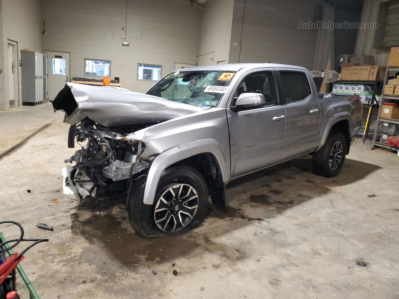 2021 Toyota Tacoma Double Cab Серебряный vin: 3TMCZ5AN9MM406193