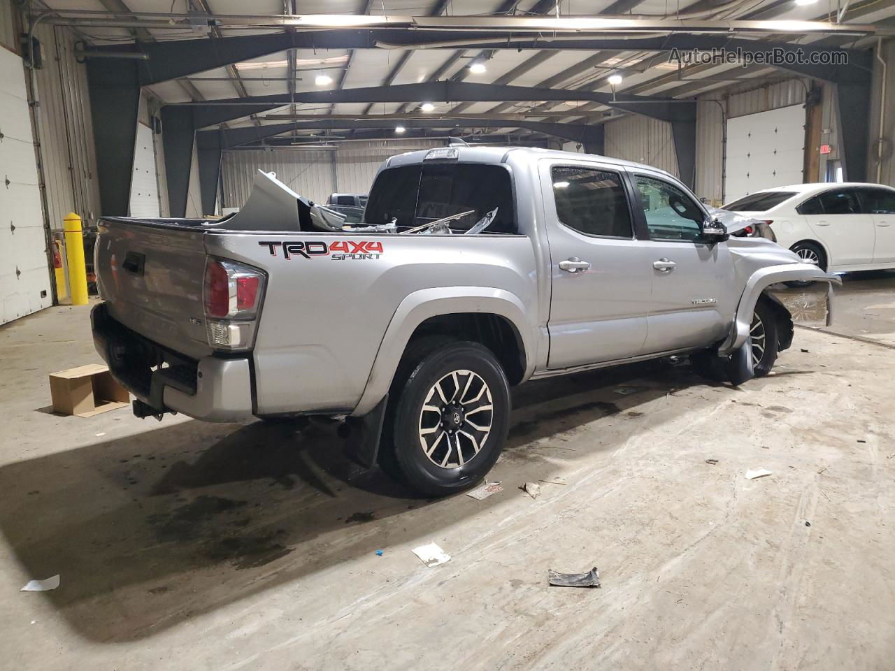 2021 Toyota Tacoma Double Cab Серебряный vin: 3TMCZ5AN9MM406193