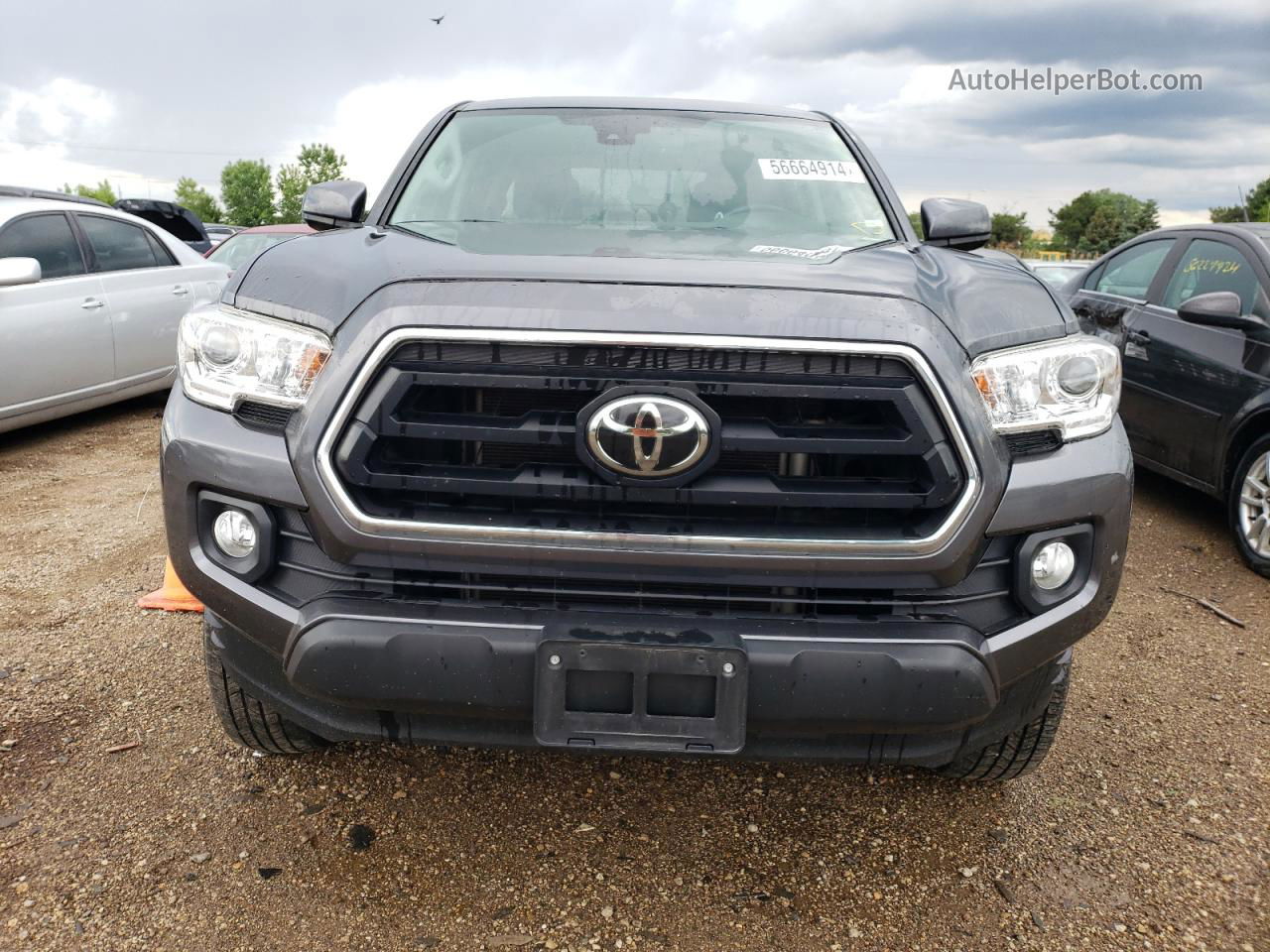 2021 Toyota Tacoma Double Cab Gray vin: 3TMCZ5AN9MM422412