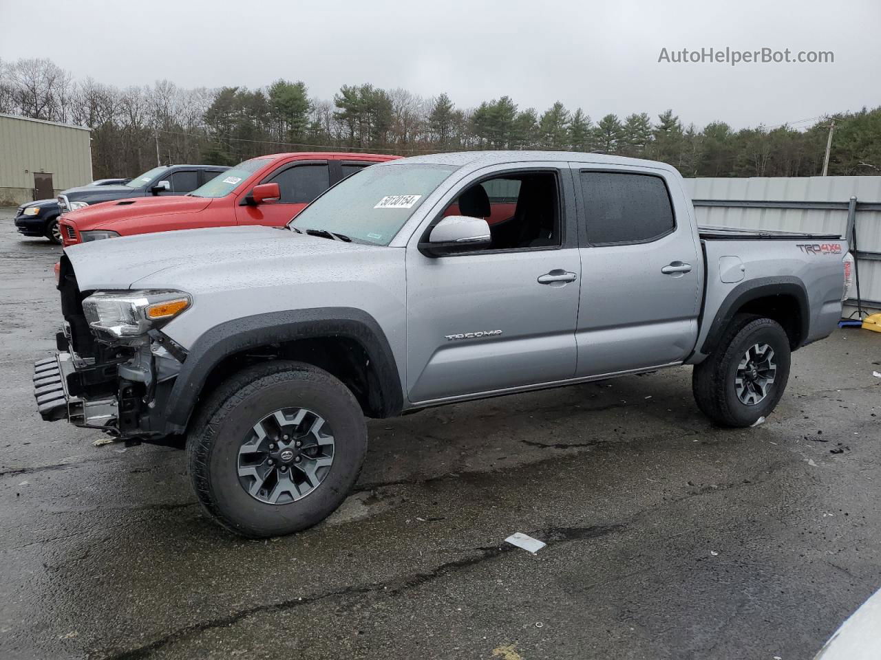 2021 Toyota Tacoma Double Cab Silver vin: 3TMCZ5AN9MM426475