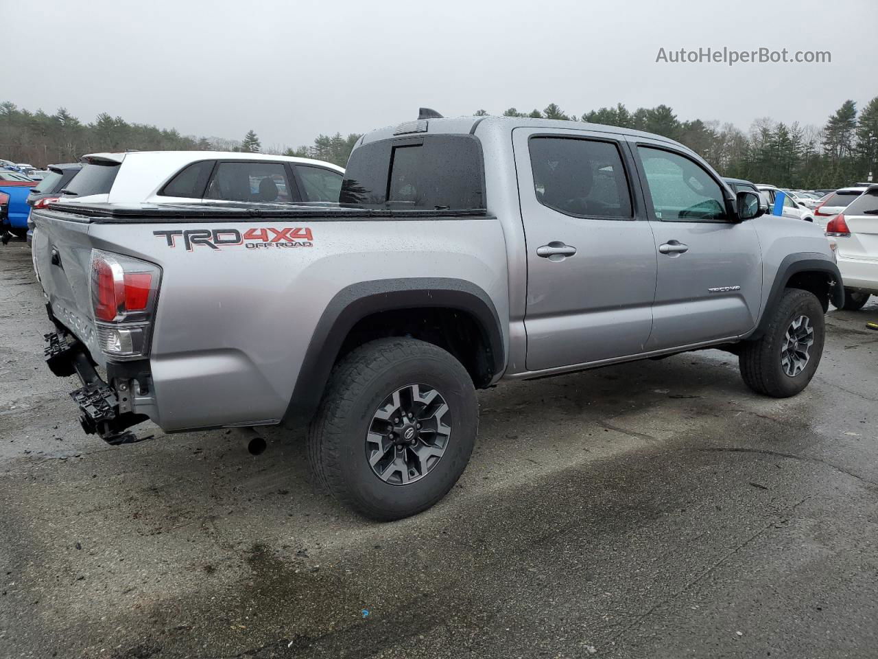 2021 Toyota Tacoma Double Cab Silver vin: 3TMCZ5AN9MM426475