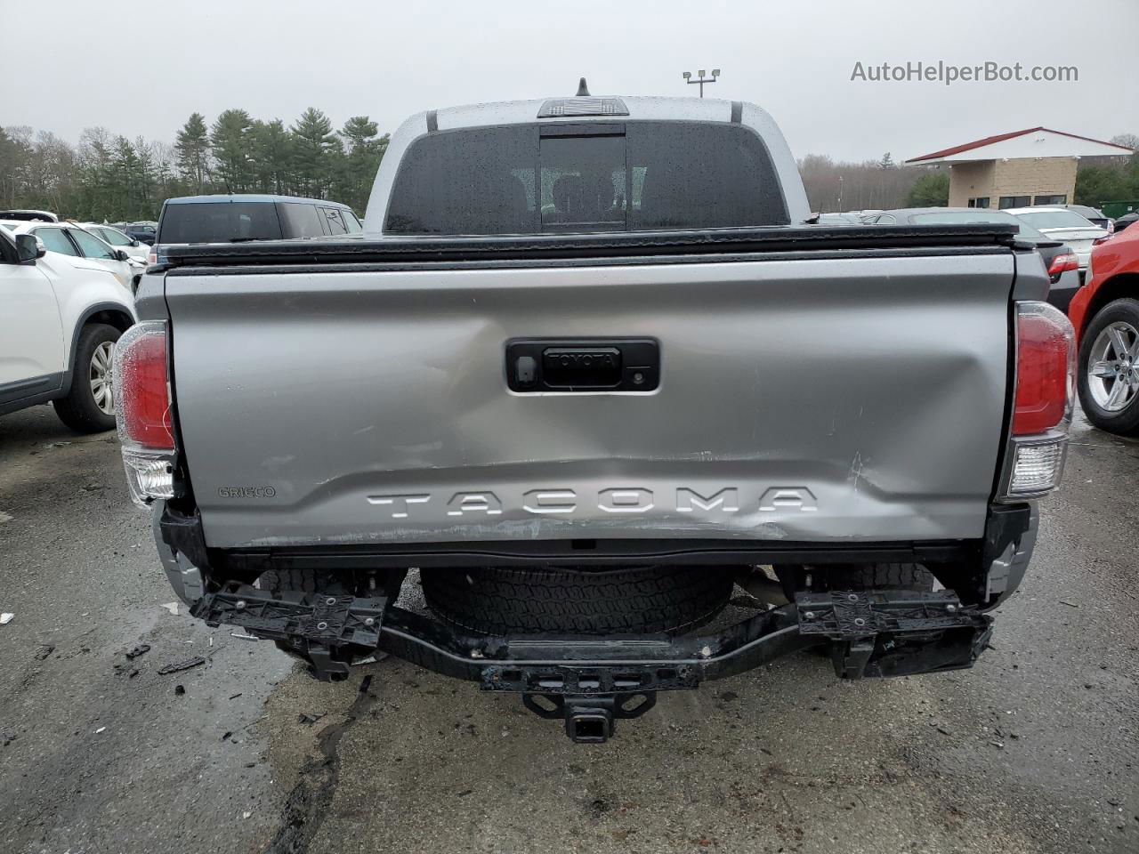 2021 Toyota Tacoma Double Cab Silver vin: 3TMCZ5AN9MM426475