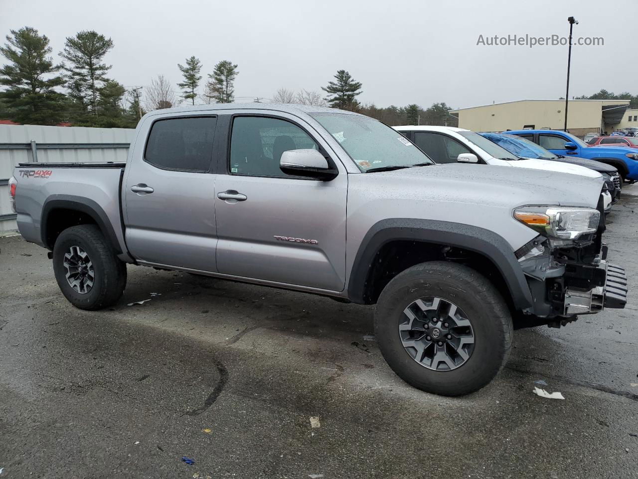 2021 Toyota Tacoma Double Cab Silver vin: 3TMCZ5AN9MM426475