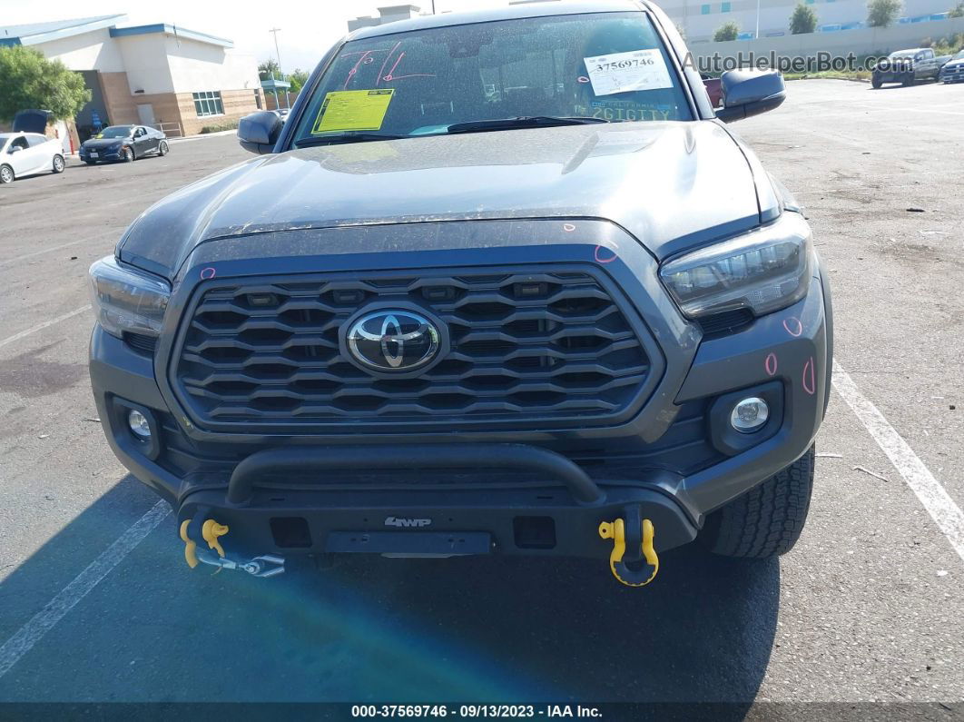 2021 Toyota Tacoma 4wd Sr/sr5/trd Sport Gray vin: 3TMCZ5AN9MM447438