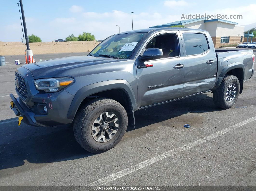 2021 Toyota Tacoma 4wd Sr/sr5/trd Sport Gray vin: 3TMCZ5AN9MM447438