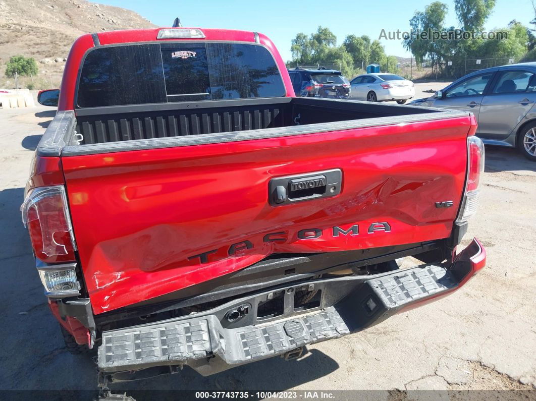 2021 Toyota Tacoma 4wd Sr/sr5/trd Sport Red vin: 3TMCZ5AN9MM449772