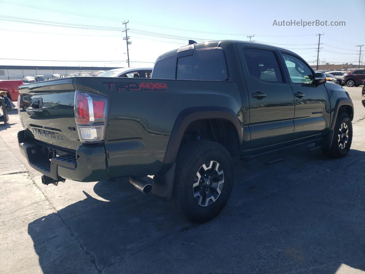 2022 Toyota Tacoma Double Cab Зеленый vin: 3TMCZ5AN9NM507316