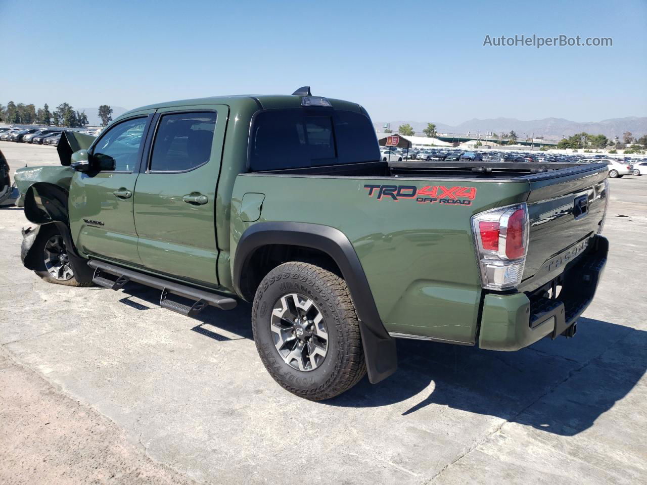2022 Toyota Tacoma Double Cab Зеленый vin: 3TMCZ5AN9NM507316