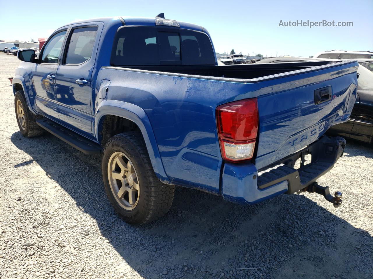 2017 Toyota Tacoma Double Cab Blue vin: 3TMCZ5ANXHM053873