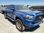 2017 Toyota Tacoma Double Cab Blue vin: 3TMCZ5ANXHM053873