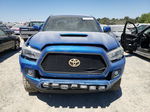 2017 Toyota Tacoma Double Cab Blue vin: 3TMCZ5ANXHM053873