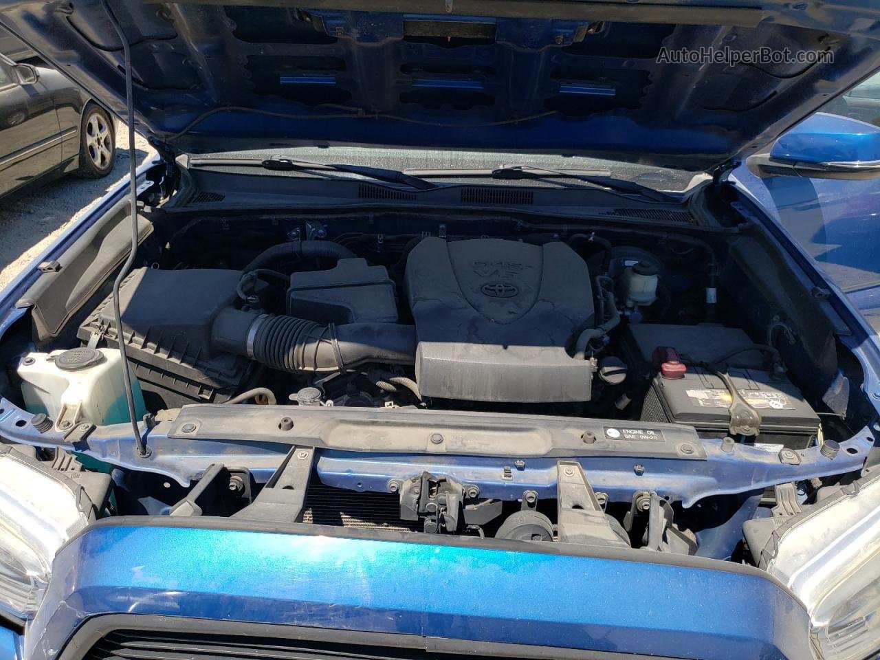 2017 Toyota Tacoma Double Cab Синий vin: 3TMCZ5ANXHM053873