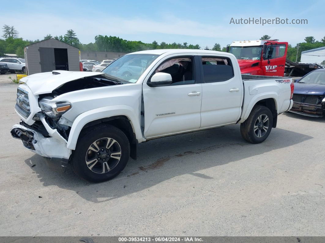 2017 Toyota Tacoma Trd Sport White vin: 3TMCZ5ANXHM077395