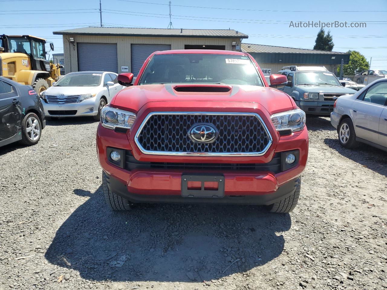 2019 Toyota Tacoma Double Cab Red vin: 3TMCZ5ANXKM199021